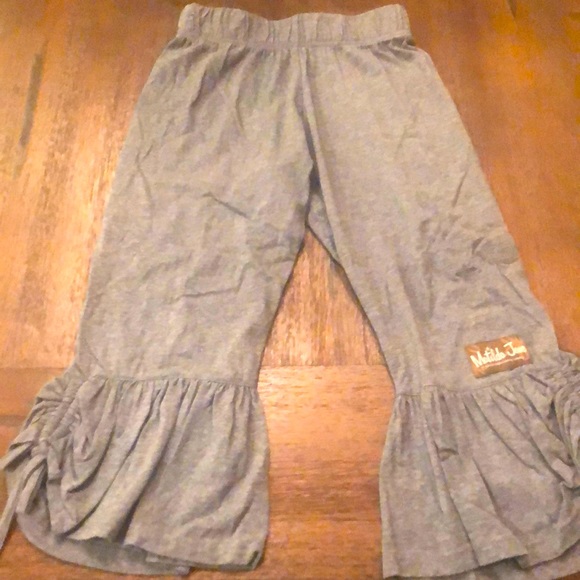 Matilda Jane Other - Matilda Jane gray ruffle pants